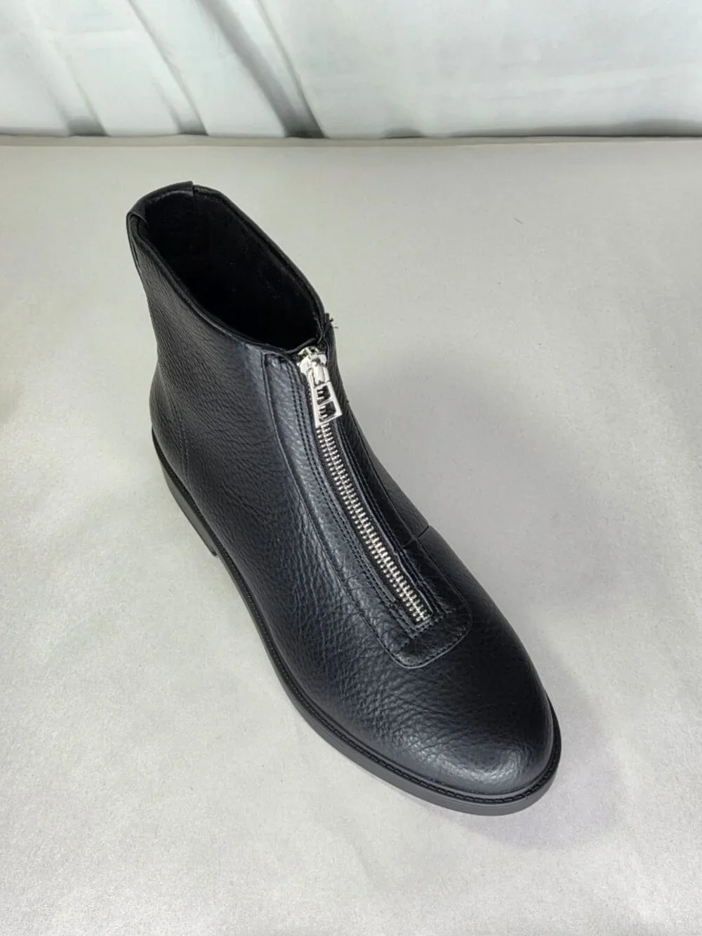 Aerosoles Poshia Chelsea Bootie, Black Faux Leather, 7.5M